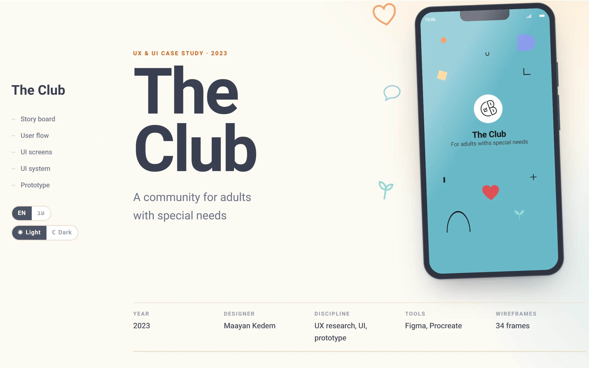The Club interface